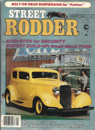 STREET RODDER 1986 JAN - BUILD-UP SMALL-BLOCK FORD, HISTORY OF THE 